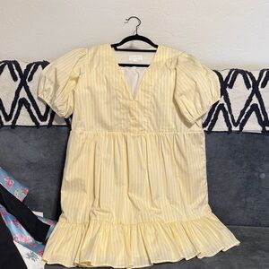 Yellow Striped Dress